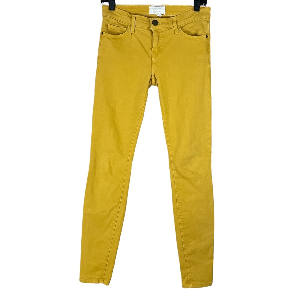 Current/Elliott The Ankle Skinny Mustard Yellow Jeans Size 28